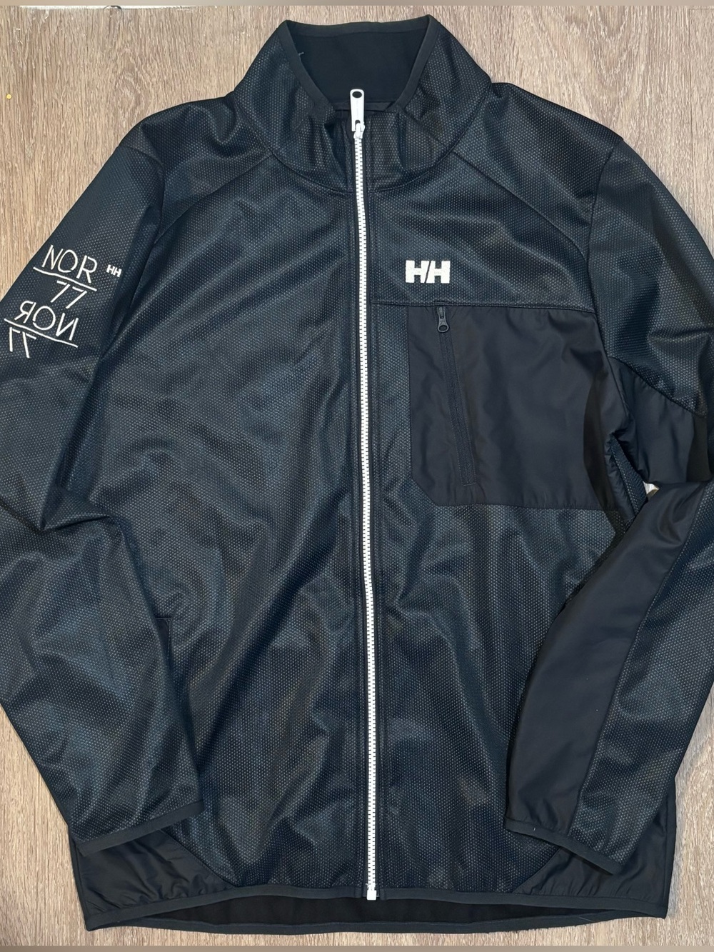 Helly Hansen Blue Full-Zip Men's Coat with Chest Pocket